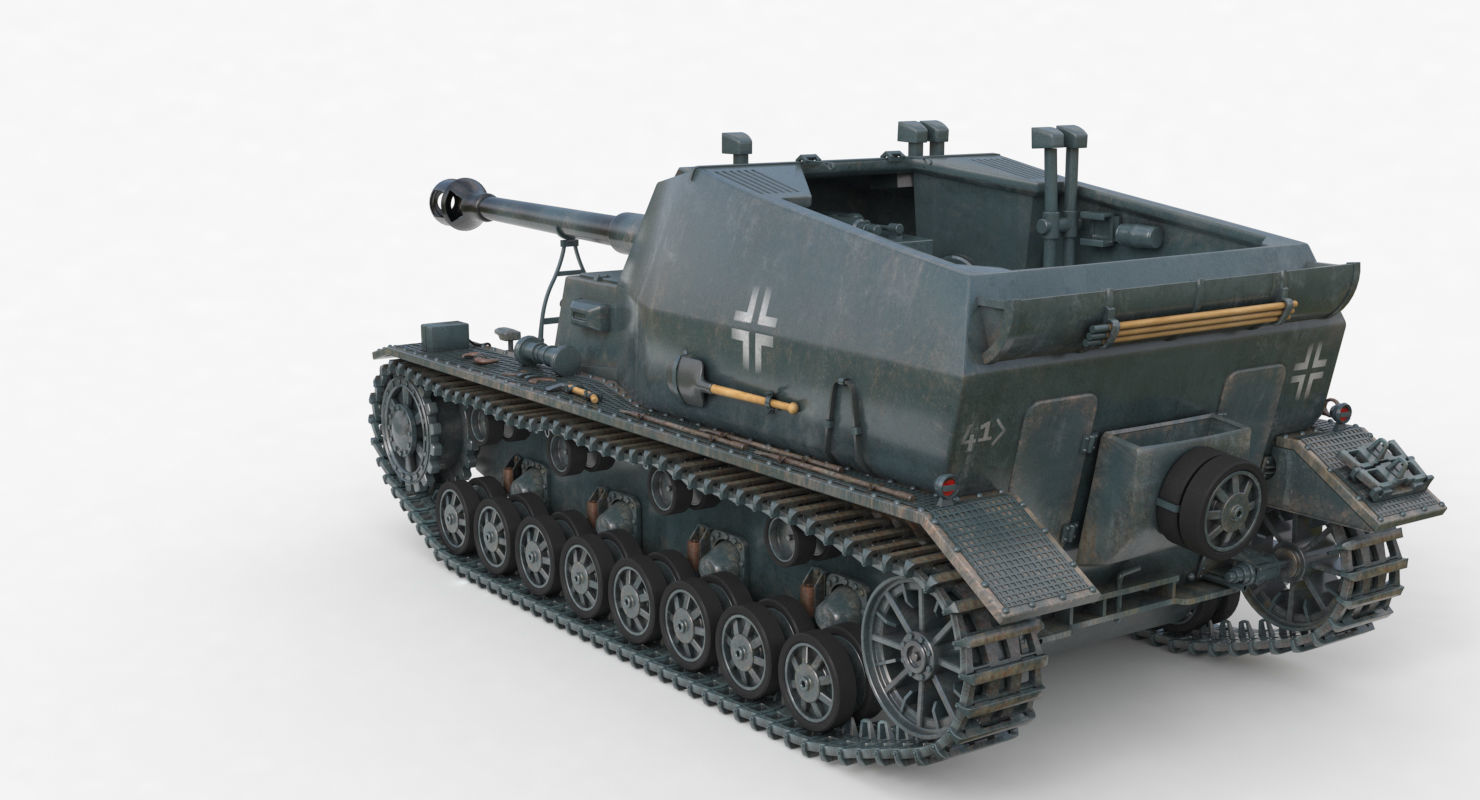 Tank K18 Auf Panzer Vray  3D model_53
