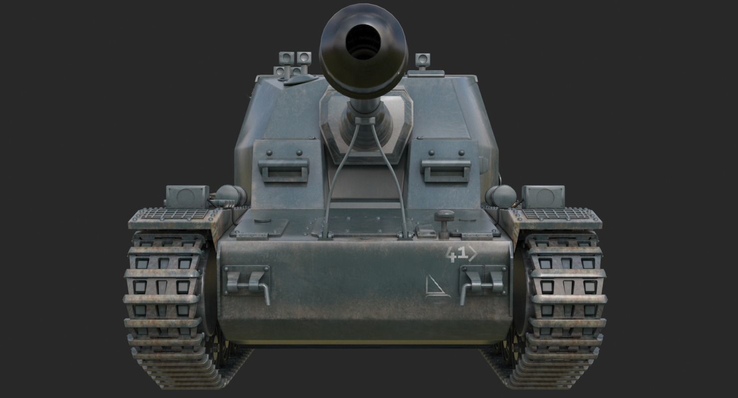 Tank K18 Auf Panzer Vray  3D model_17