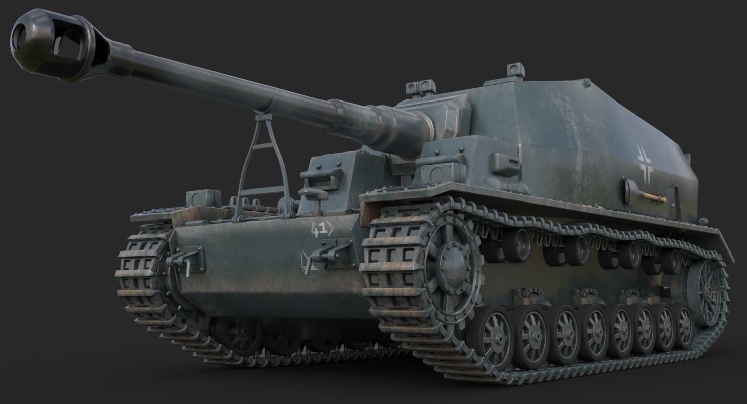 Tank K18 Auf Panzer Vray  3D model_3