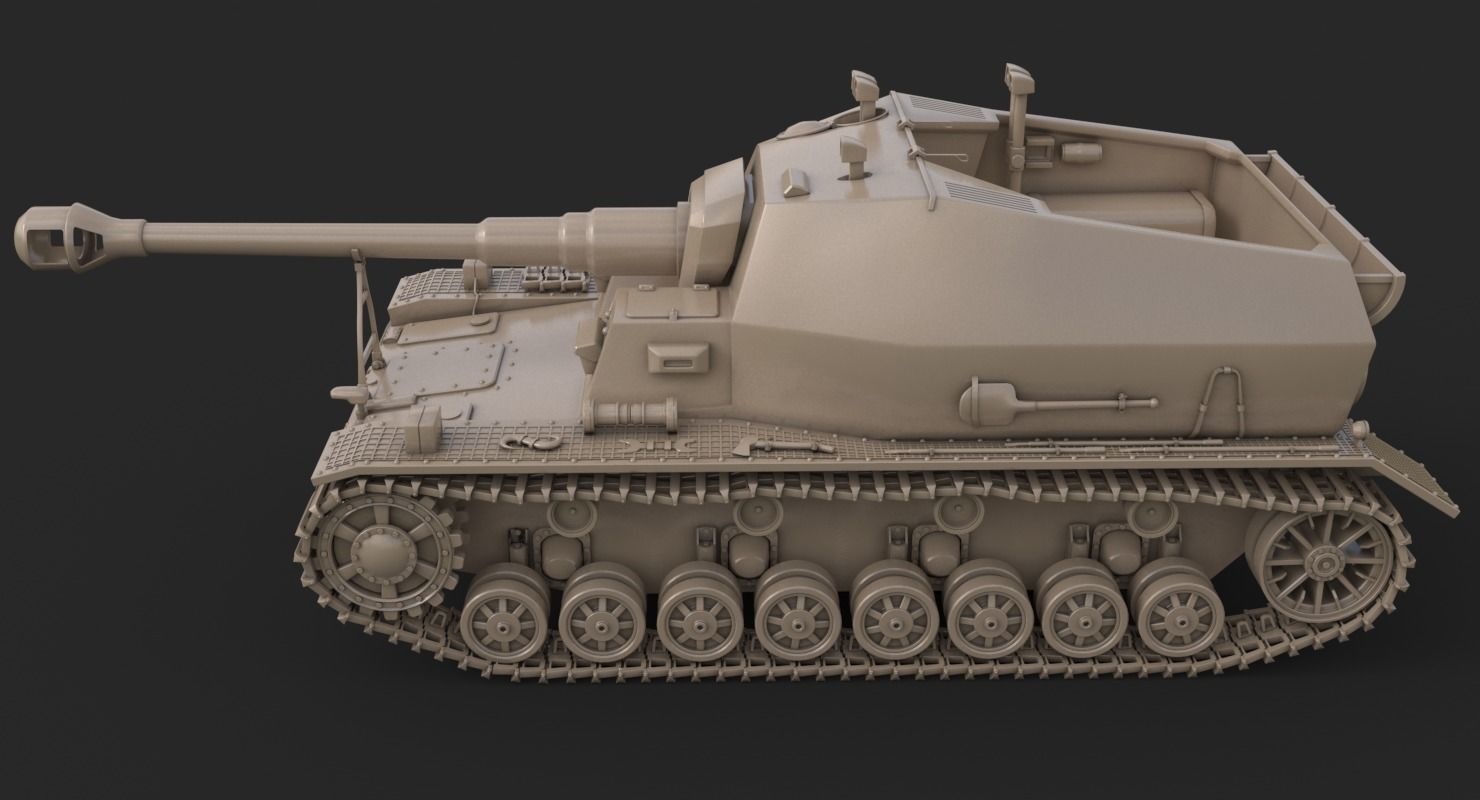 Tank K18 Auf Panzer Vray  3D model_19