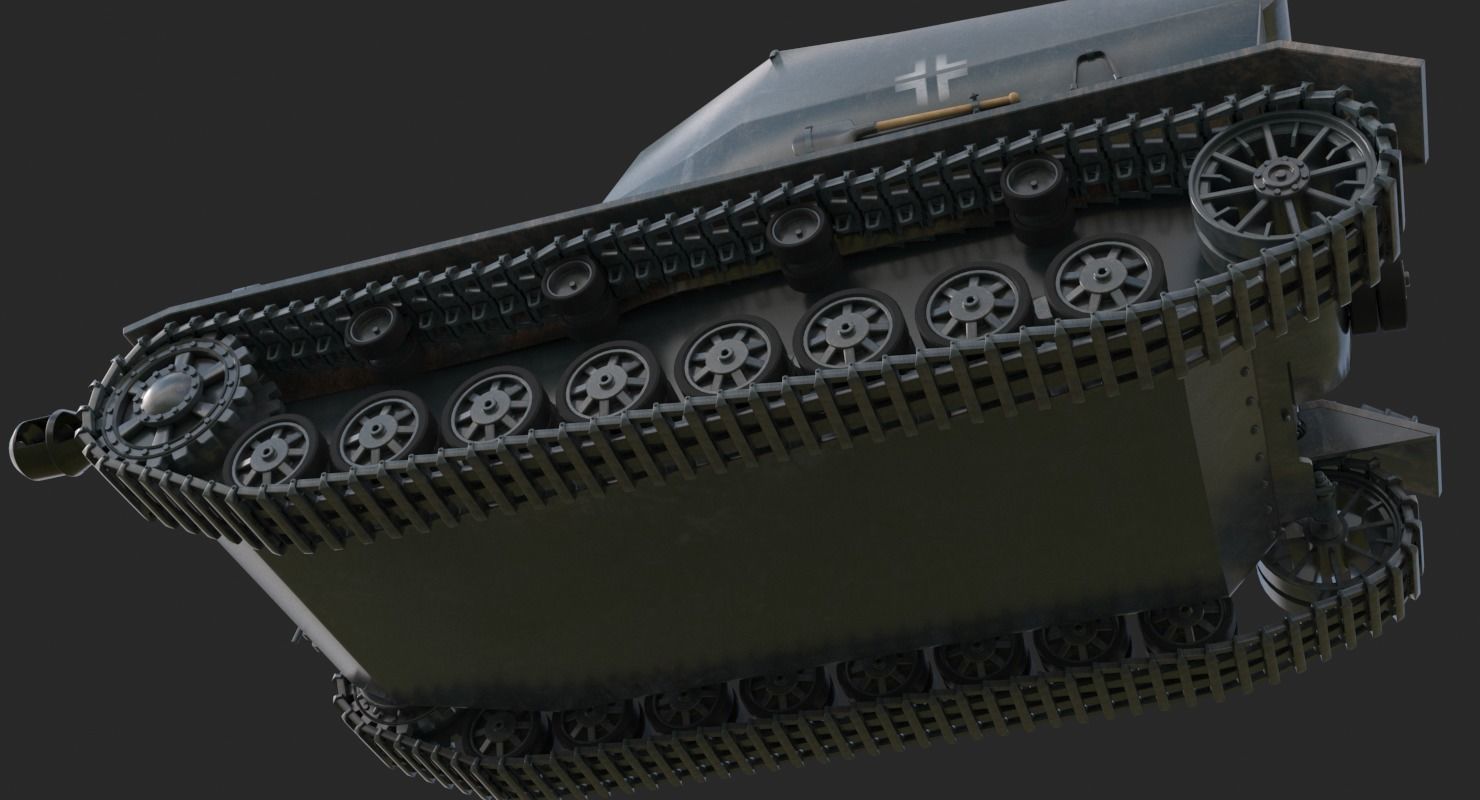Tank K18 Auf Panzer Vray  3D model_13