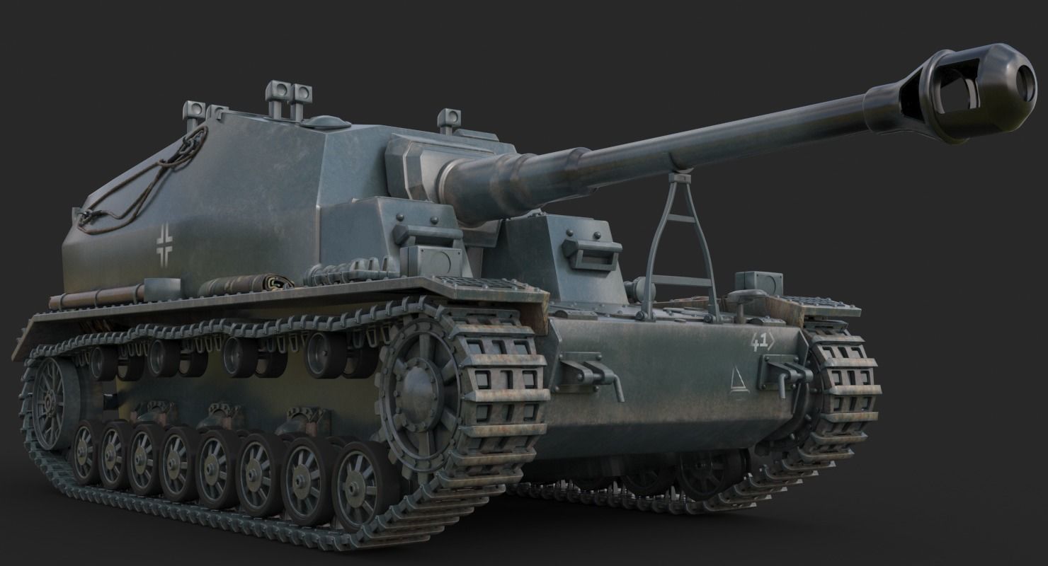 Tank K18 Auf Panzer Vray  3D model_4