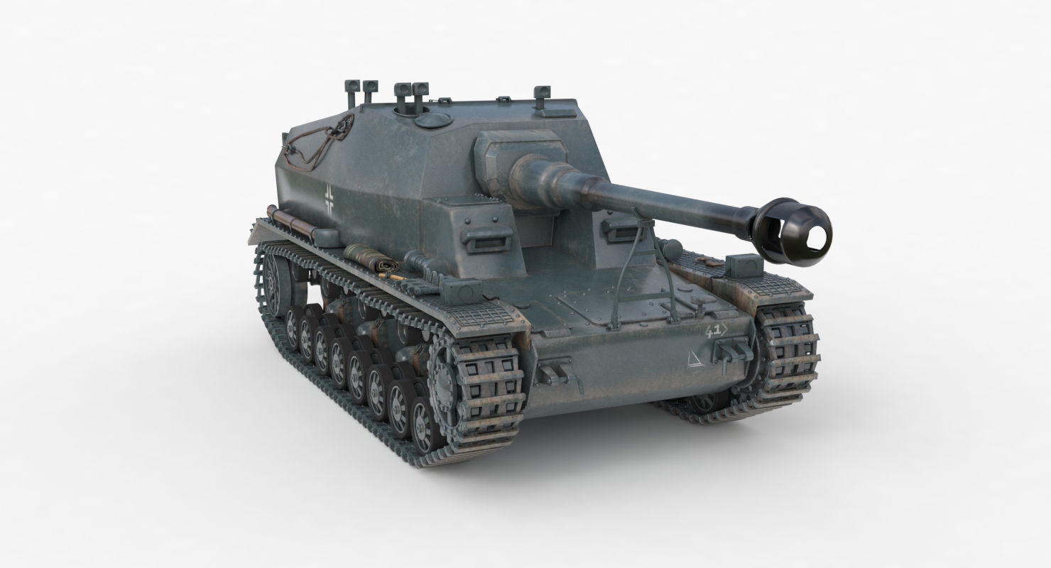 Tank K18 Auf Panzer Vray  3D model_34