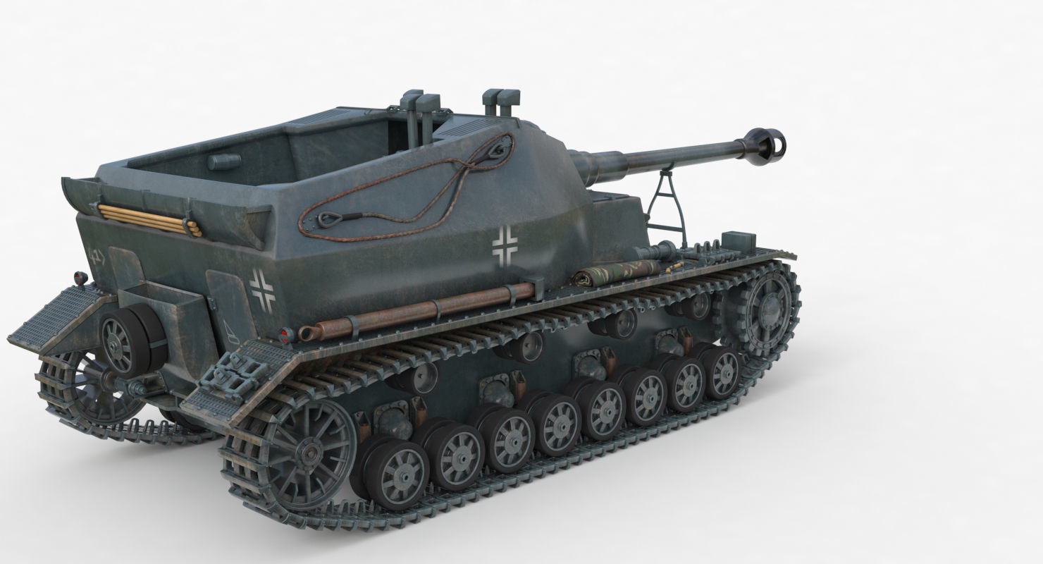 Tank K18 Auf Panzer Vray  3D model_45