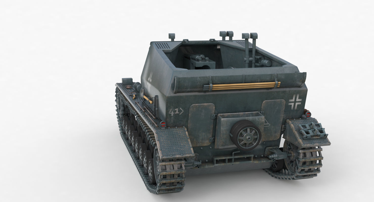 Tank K18 Auf Panzer Vray  3D model_51