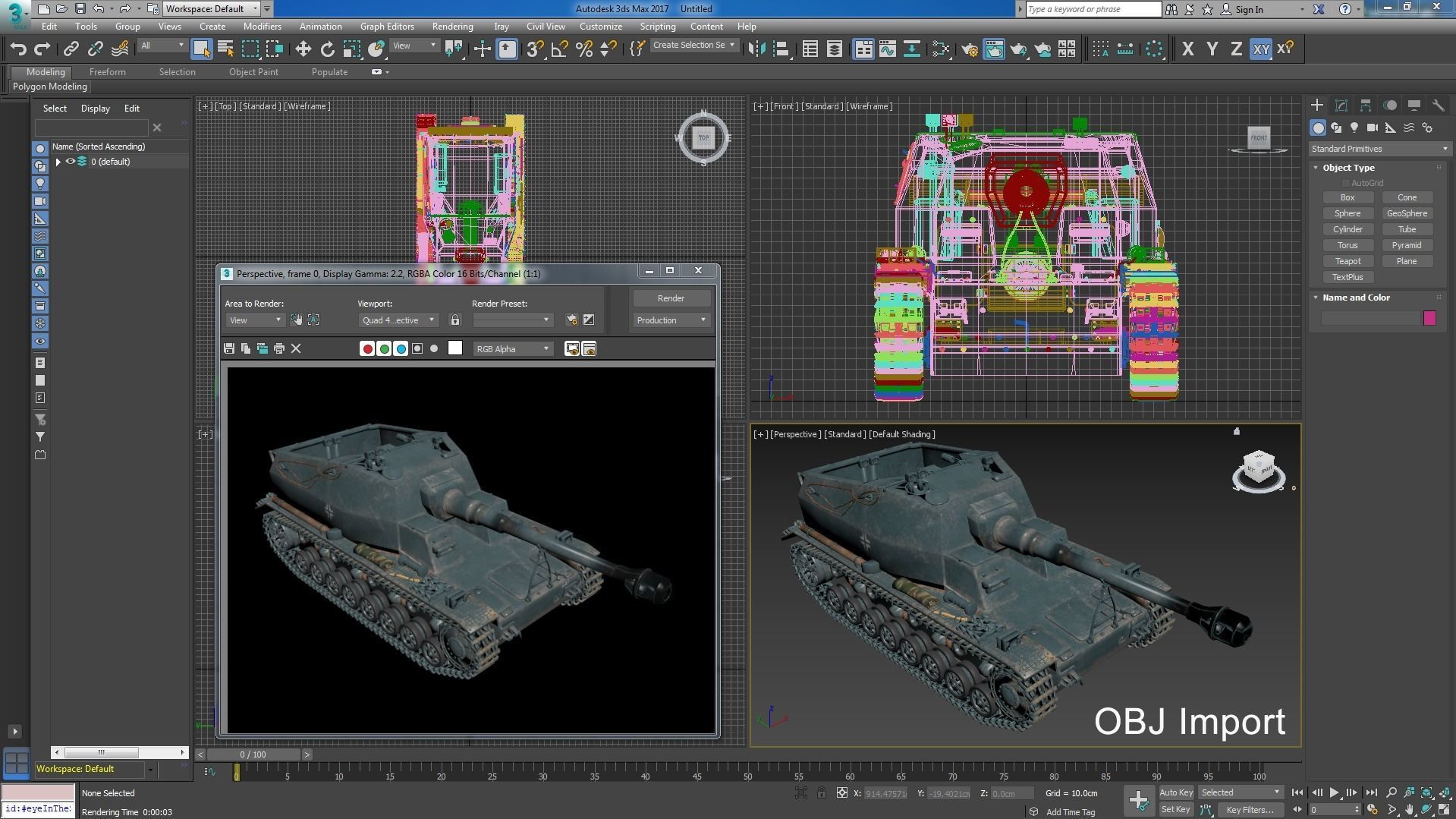Tank K18 Auf Panzer Vray  3D model_25