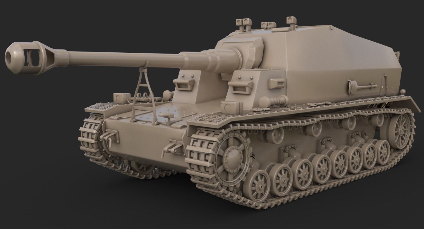 Tank K18 Auf Panzer Vray  3D model_18