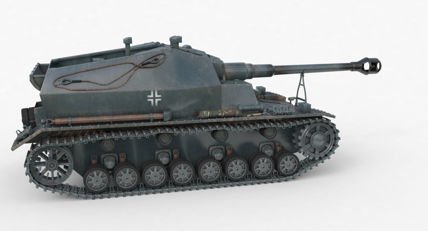 Tank K18 Auf Panzer Vray  3D model_42