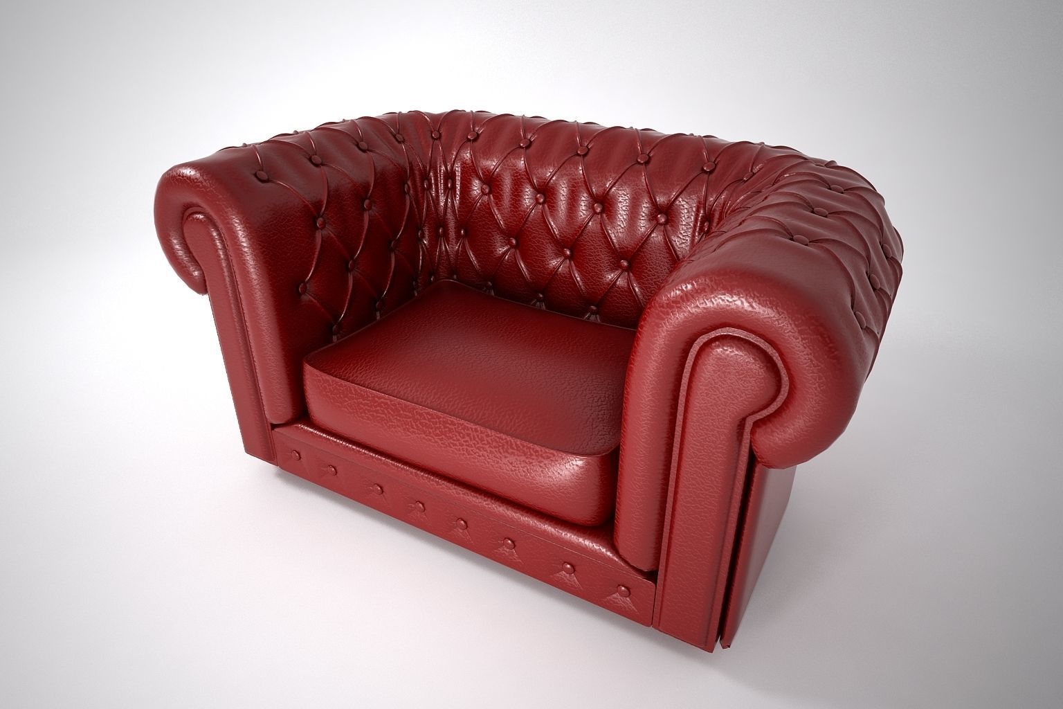 04 LEATHER SOFA SINGLE 3D model_4