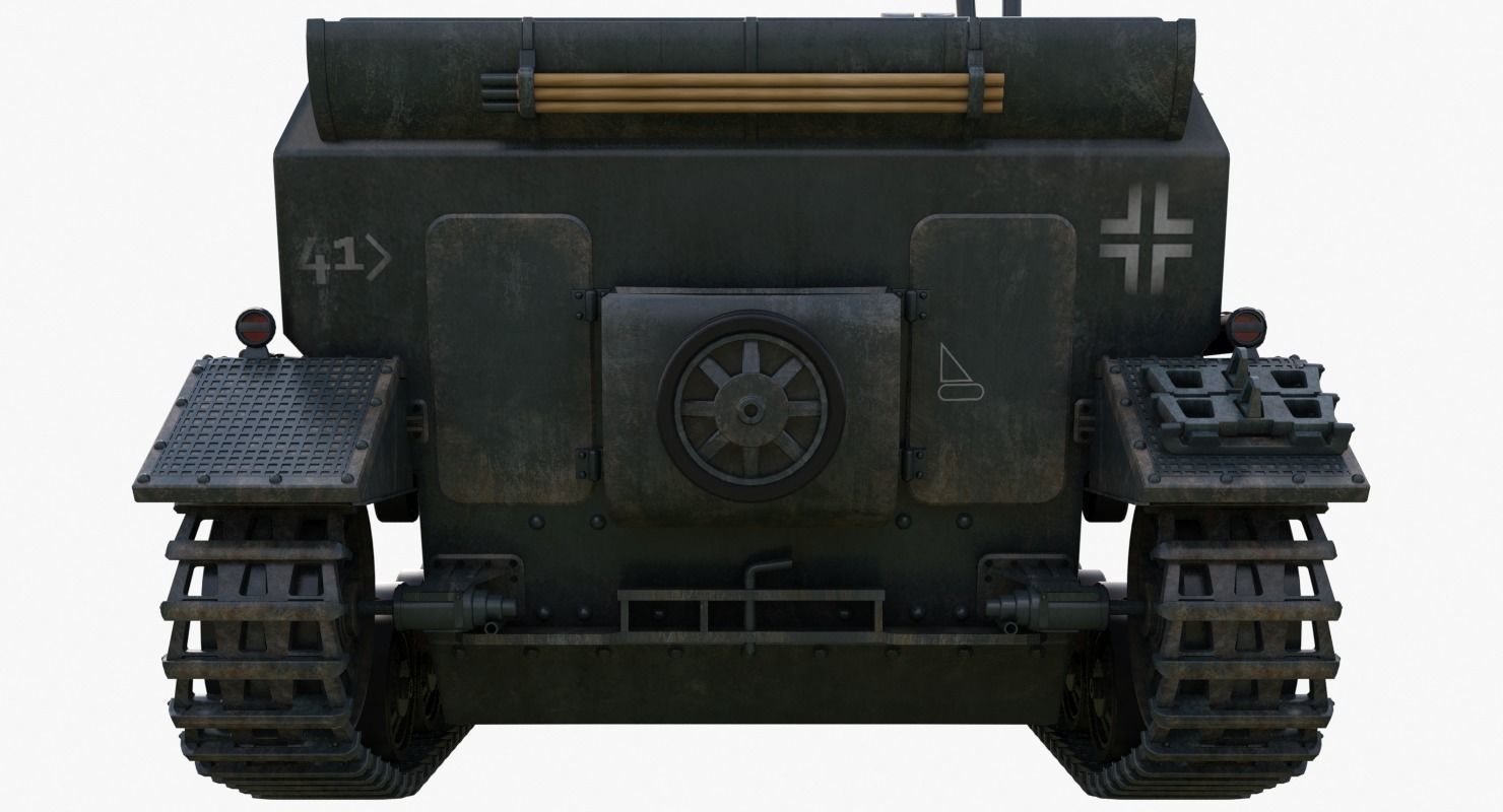 Tank K18 Auf Panzer Mental Ray  3D model_15