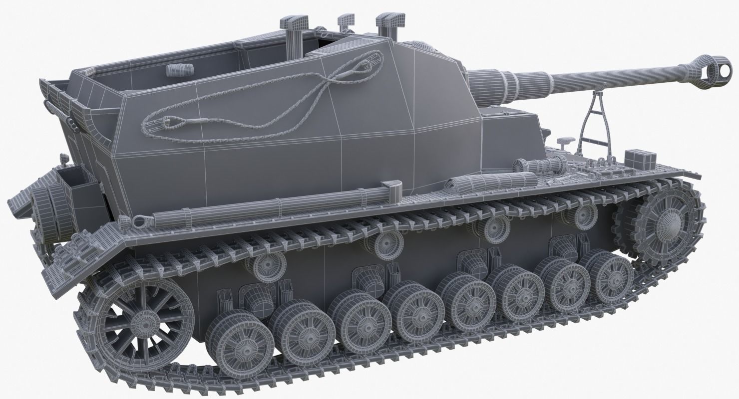 Tank K18 Auf Panzer Mental Ray  3D model_22