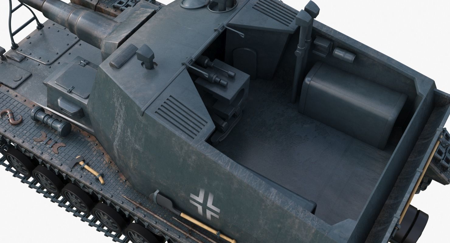 Tank K18 Auf Panzer Mental Ray  3D model_14