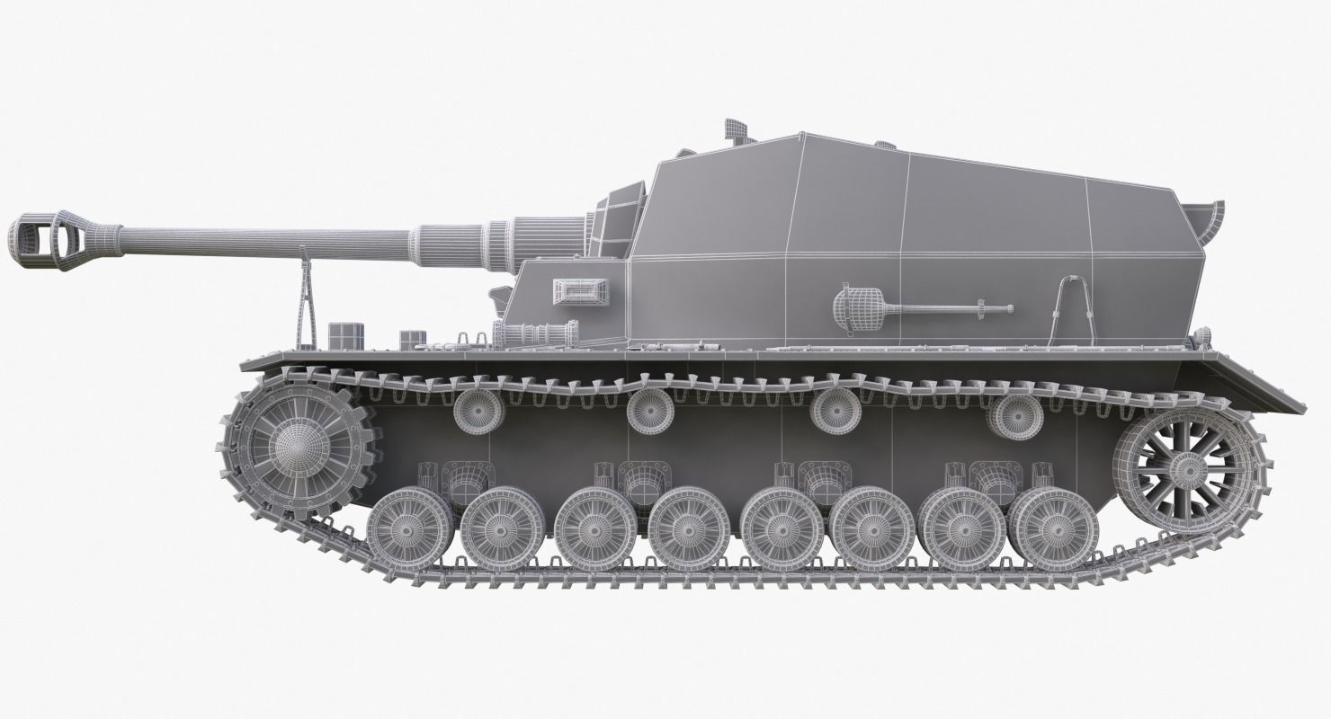 Tank K18 Auf Panzer Mental Ray  3D model_18