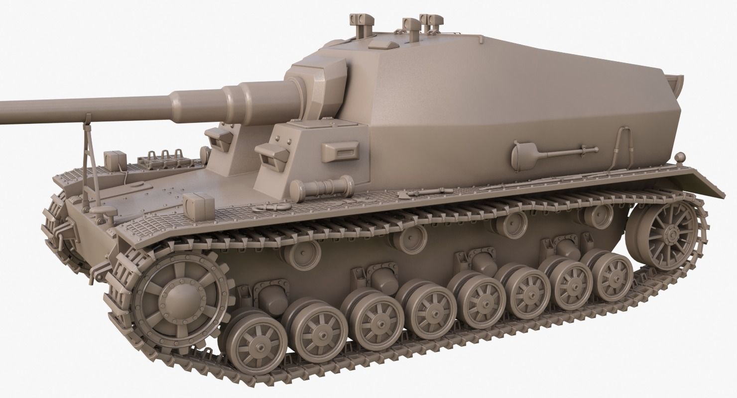 Tank K18 Auf Panzer Mental Ray  3D model_26