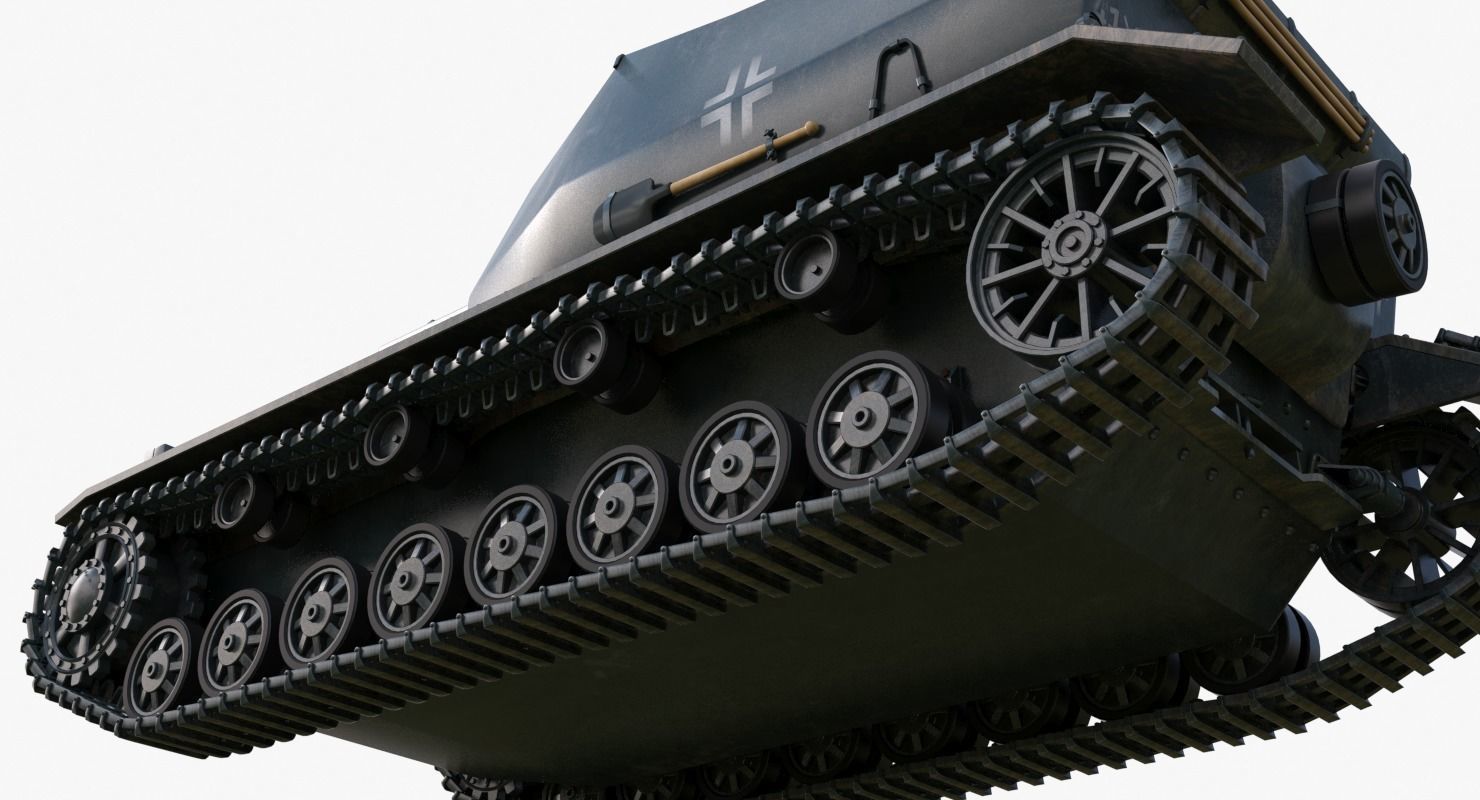 Tank K18 Auf Panzer Mental Ray  3D model_12