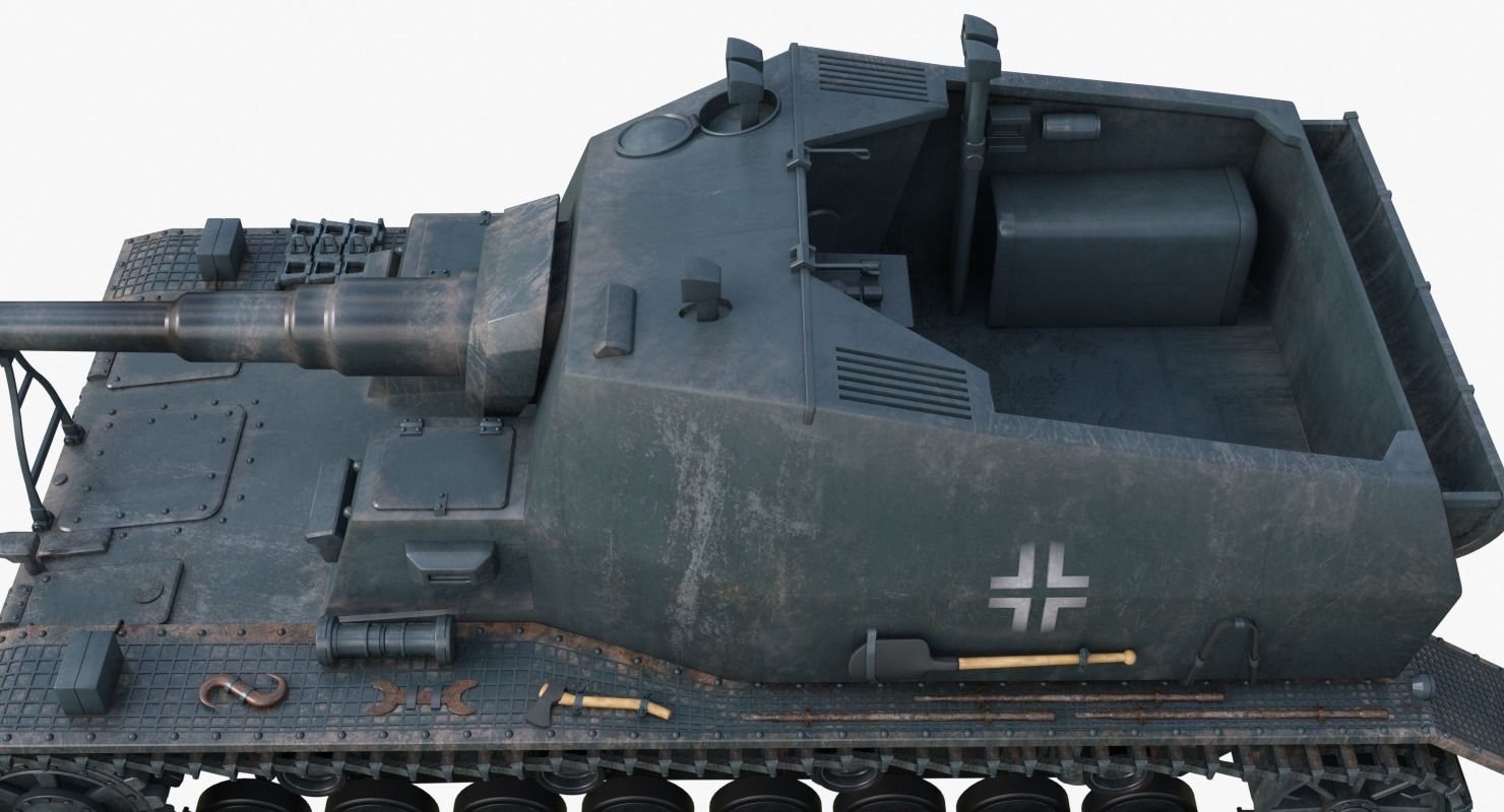 Tank K18 Auf Panzer Mental Ray  3D model_6