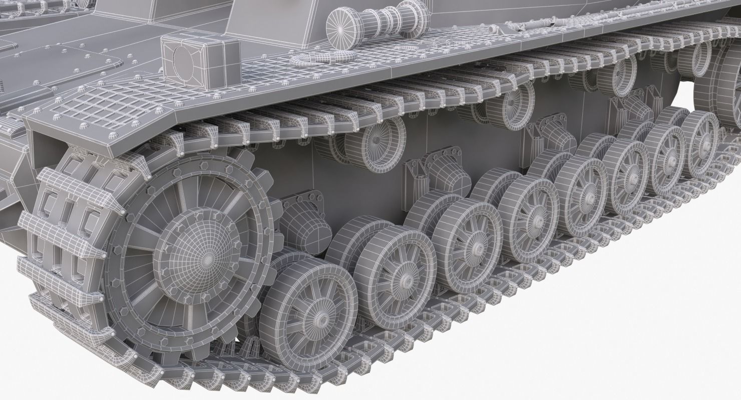 Tank K18 Auf Panzer Mental Ray  3D model_24