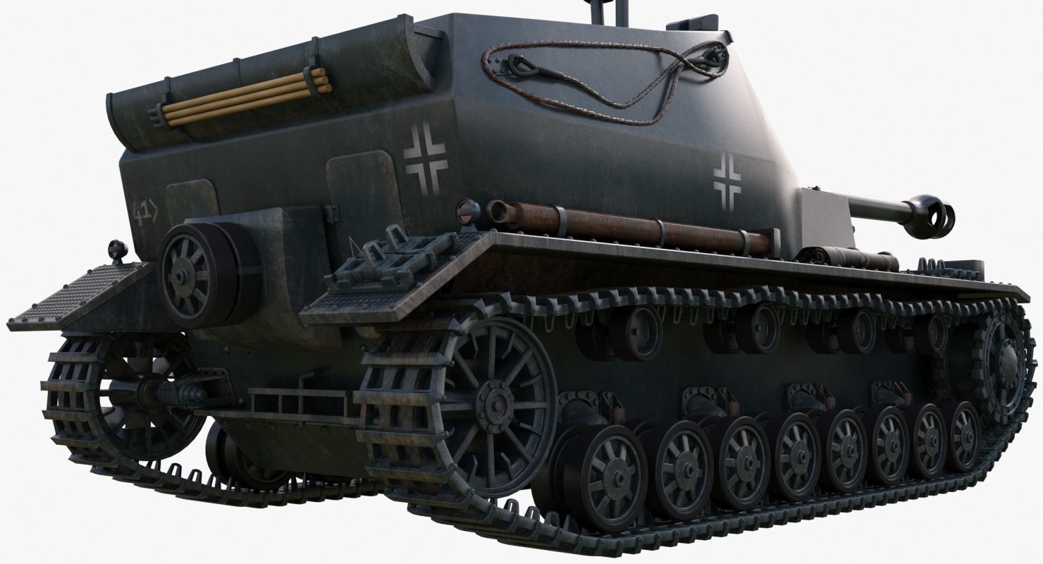 Tank K18 Auf Panzer Mental Ray  3D model_5