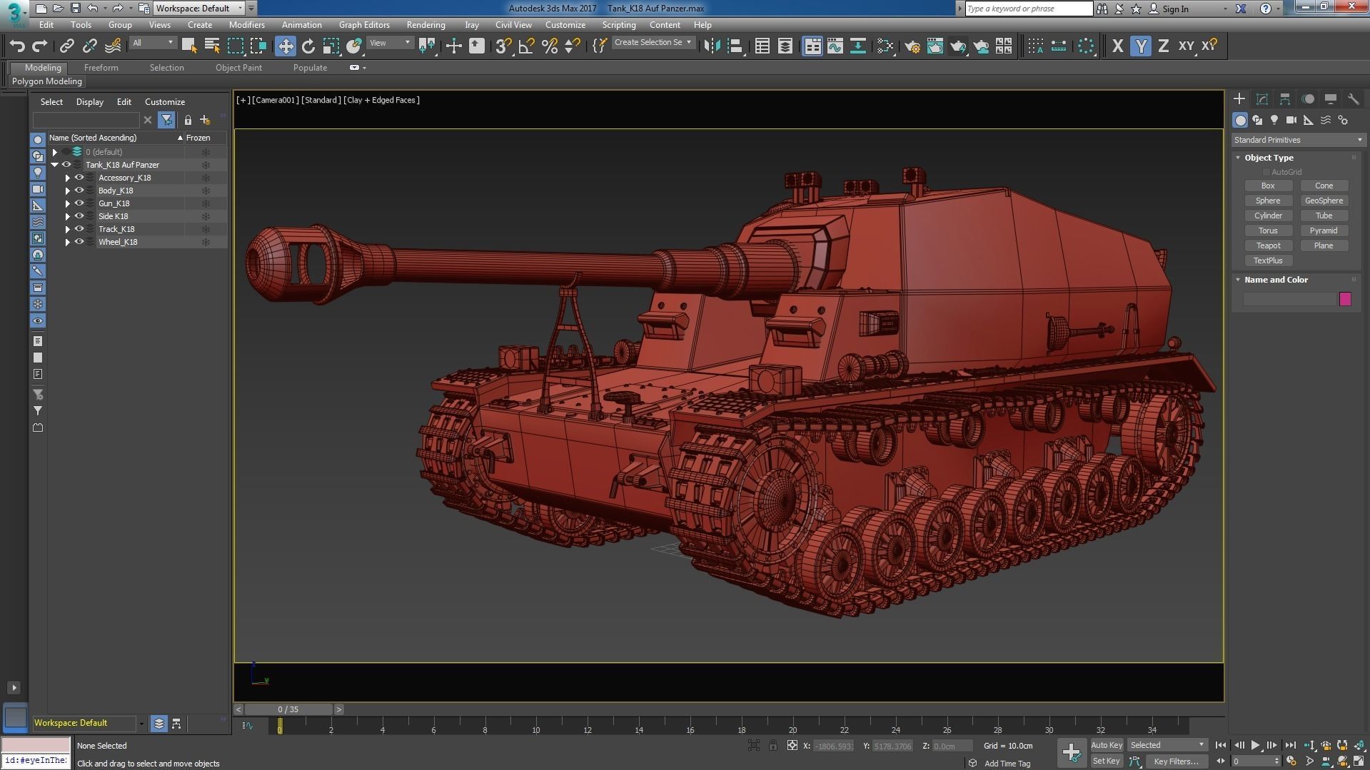 Tank K18 Auf Panzer Corona 3D model_22