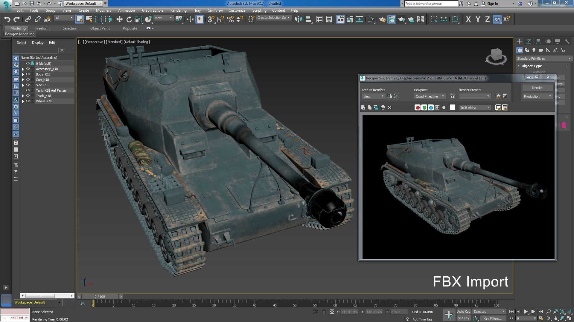 Tank K18 Auf Panzer Corona 3D model_25