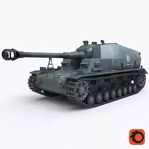 Tank K18 Auf Panzer Corona 3D model