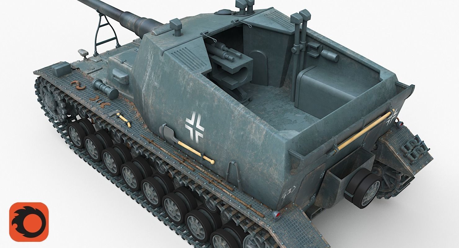 Tank K18 Auf Panzer Corona 3D model_6