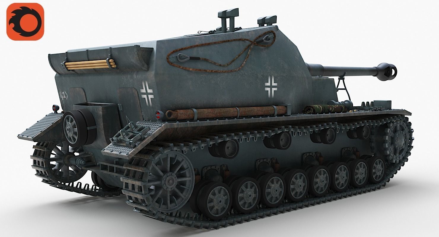 Tank K18 Auf Panzer Corona 3D model_4