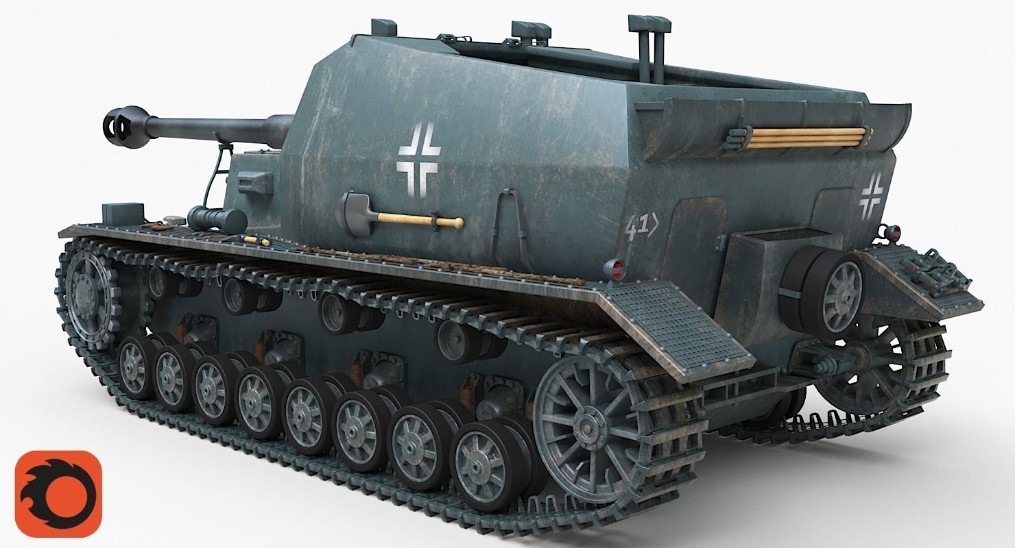 Tank K18 Auf Panzer Corona 3D model_2