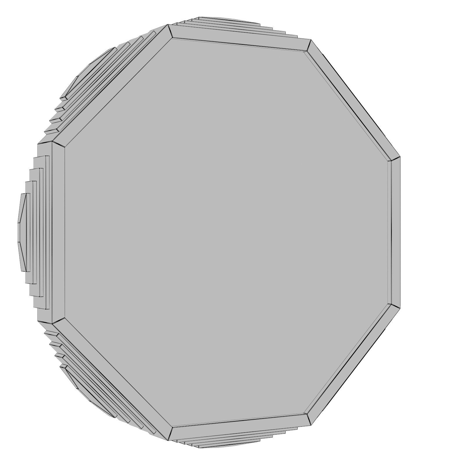 Mosaic Octagonal Mirror 373-333 3D model_2