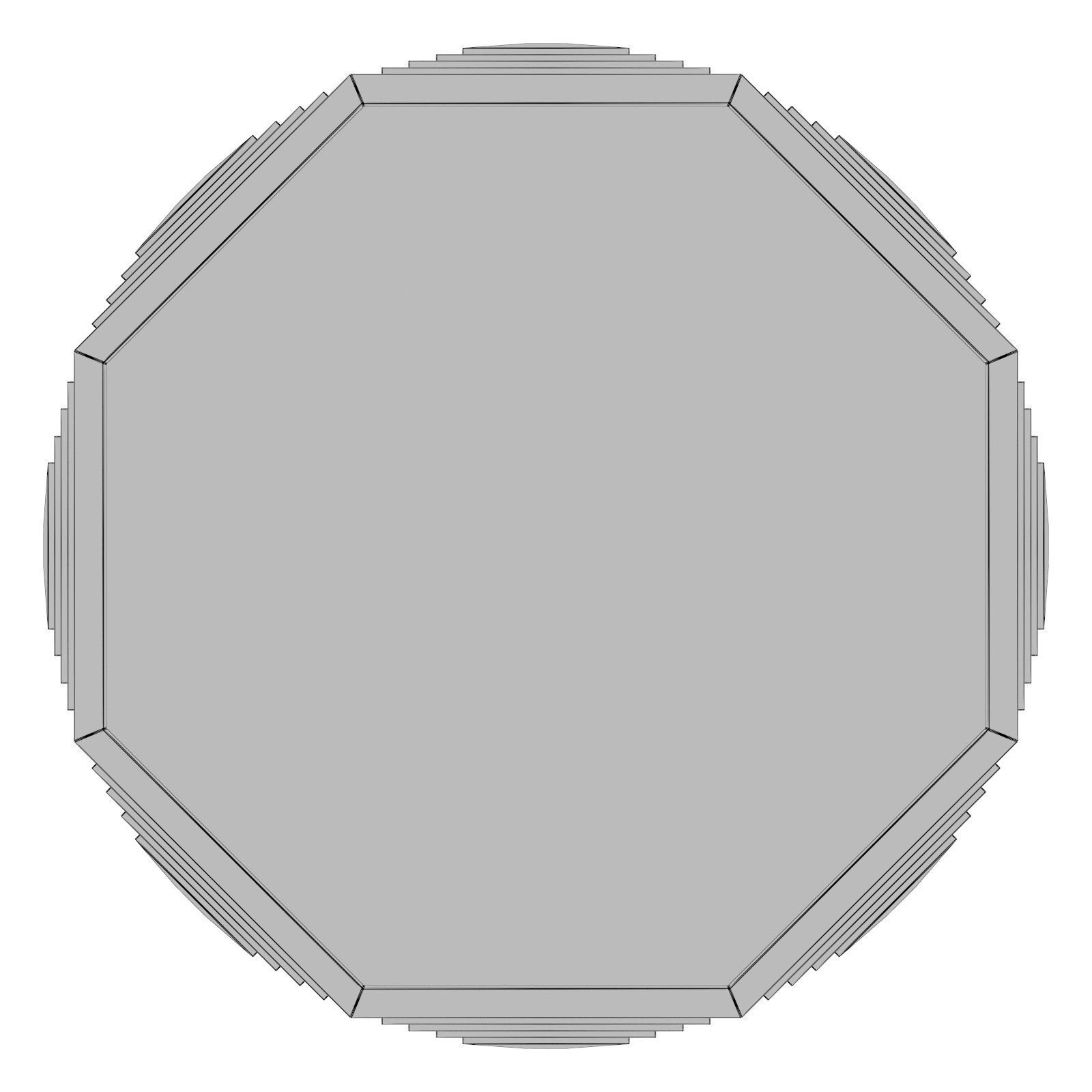 Mosaic Octagonal Mirror 373-333 3D model_5