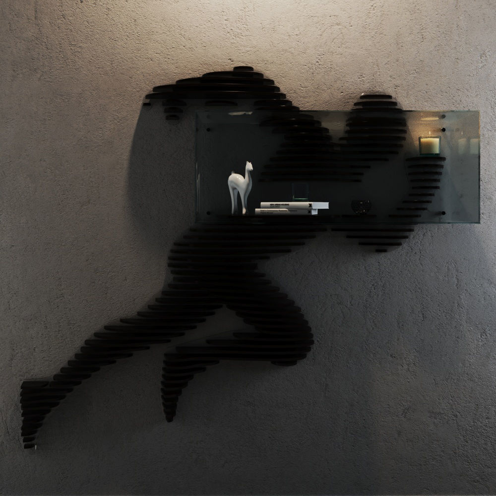 SHELF RUNING MAN 3D model_2