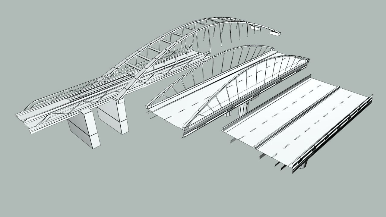 Lowpoly City Collection military base in desert Low-poly 3D model_14