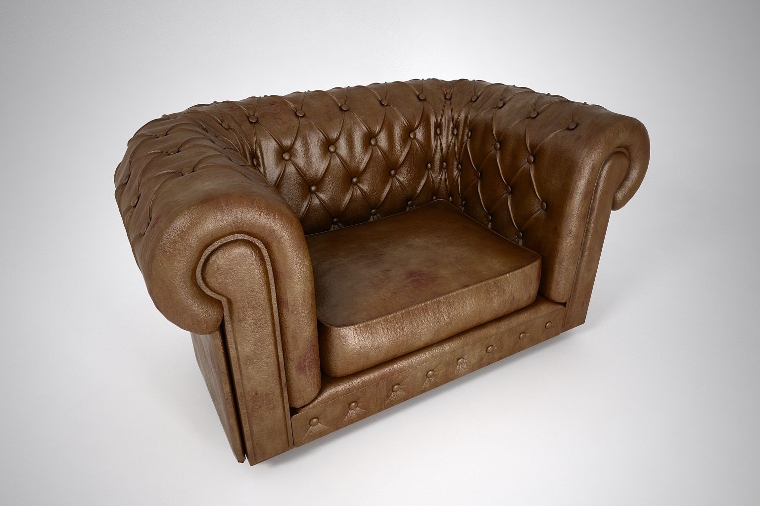 08 LEATHER SOFA SINGLE 3D model_2