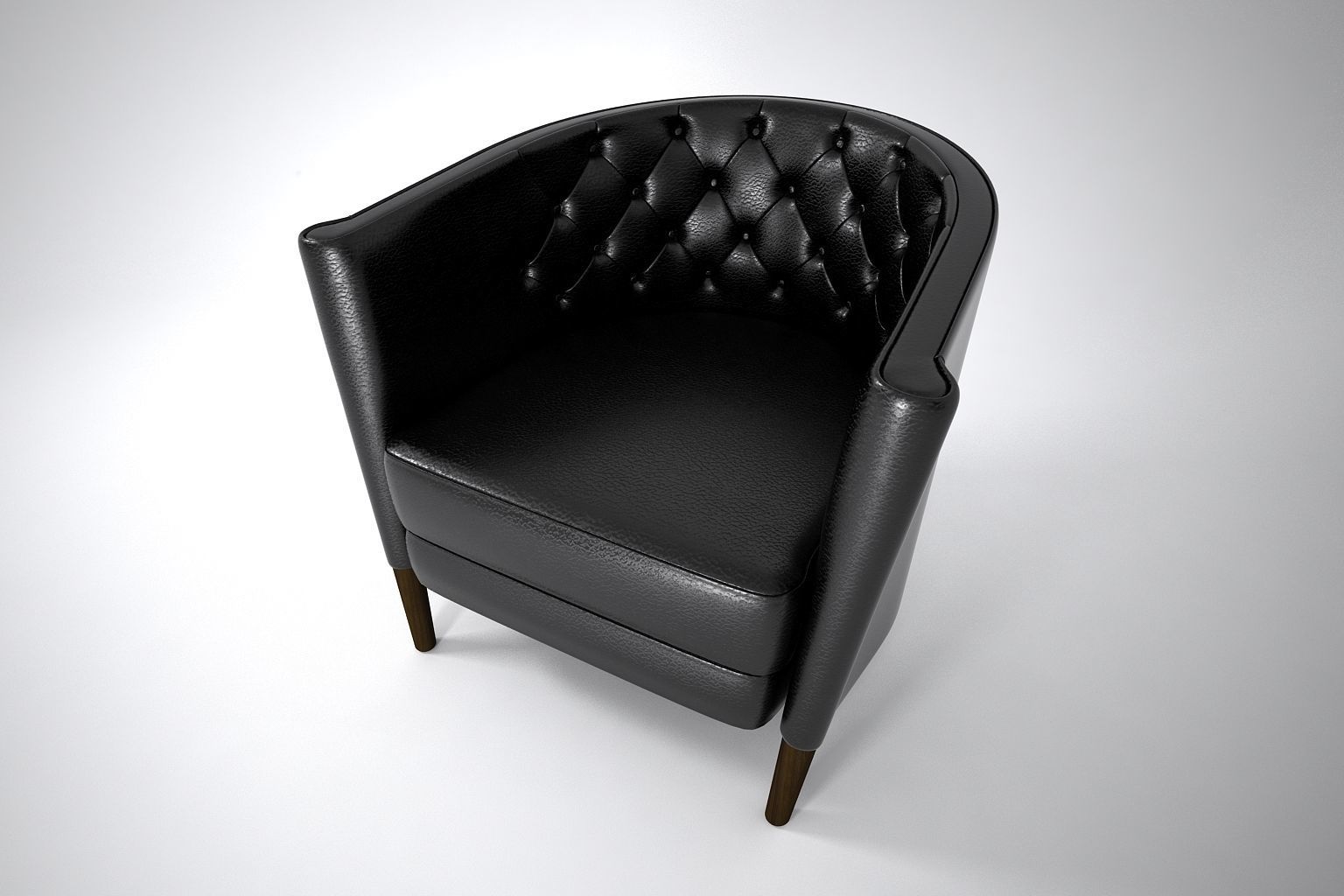 01 LEATHER CHAIR SINGLE 3D model_4