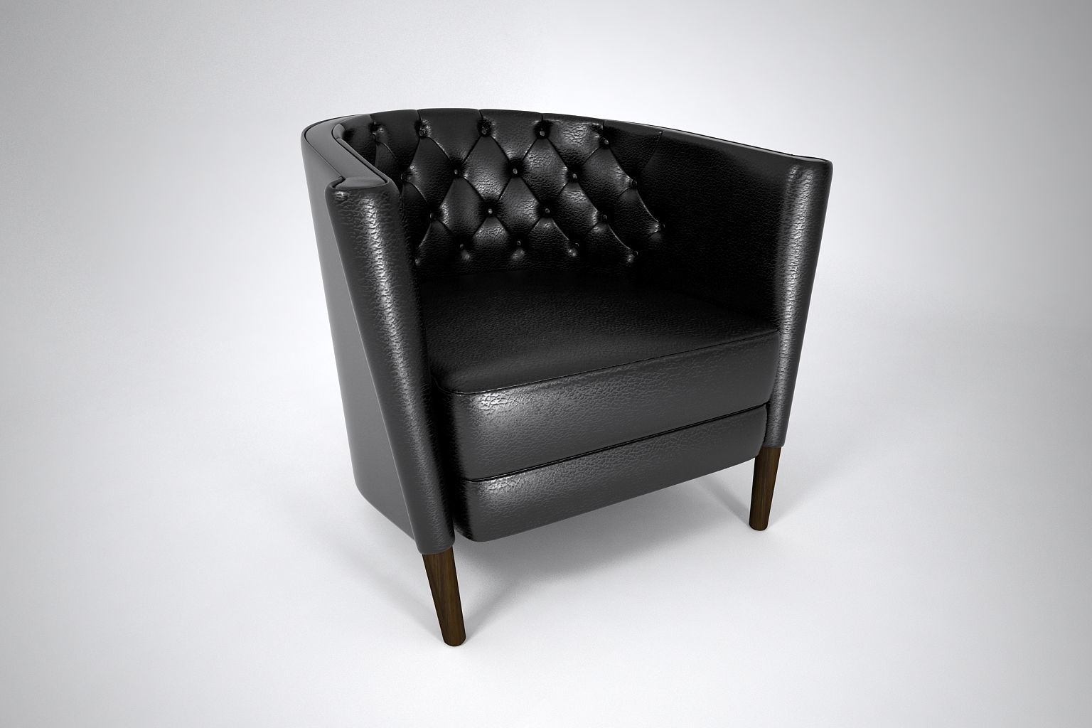 01 LEATHER CHAIR SINGLE 3D model_2