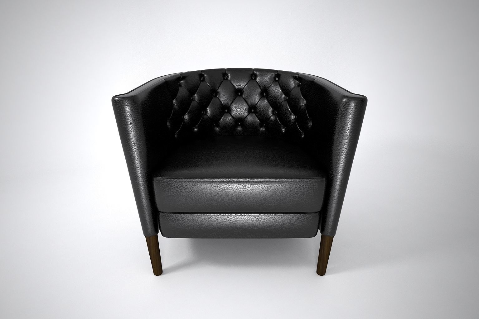 01 LEATHER CHAIR SINGLE 3D model_1