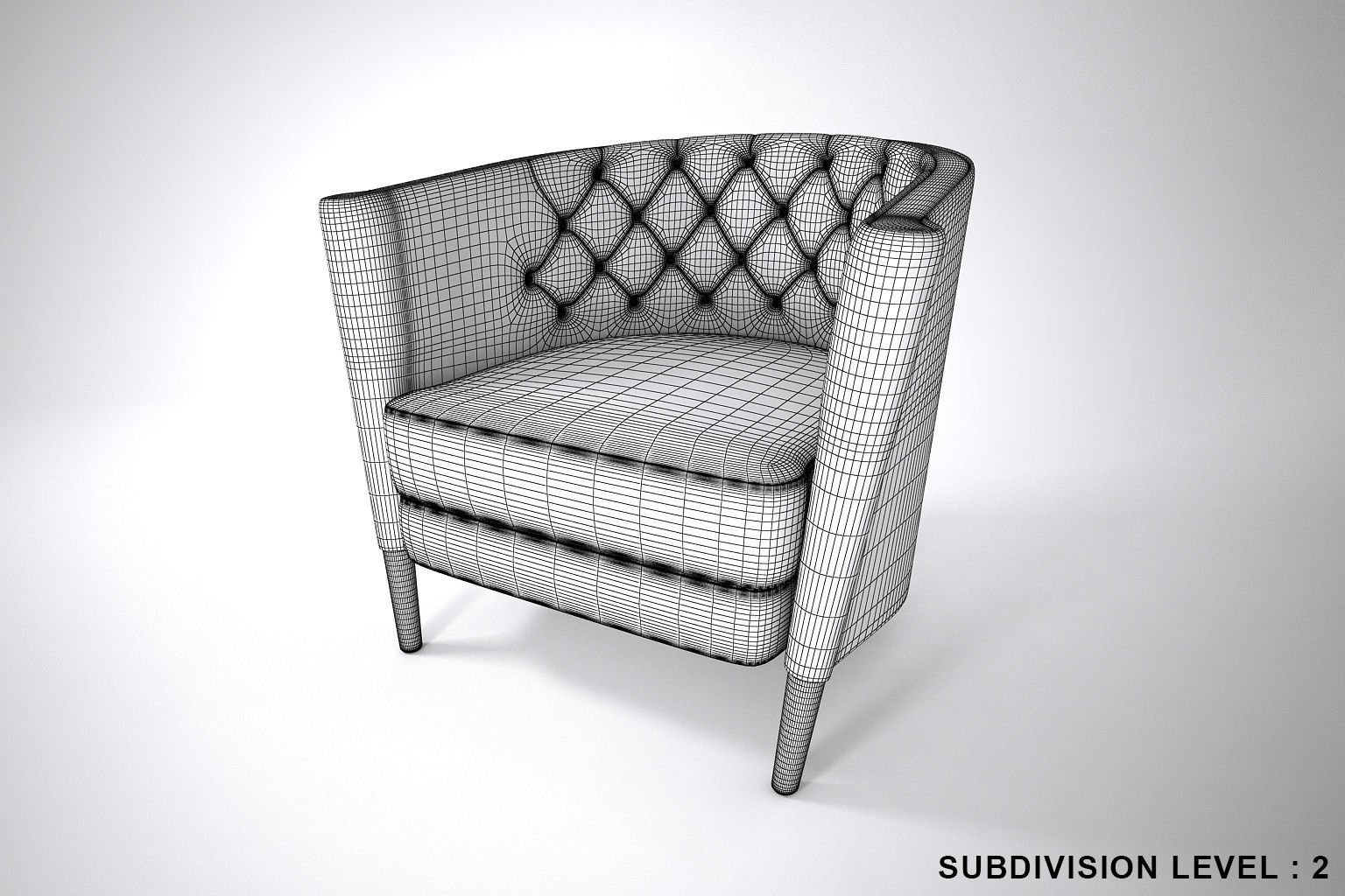 01 LEATHER CHAIR SINGLE 3D model_8