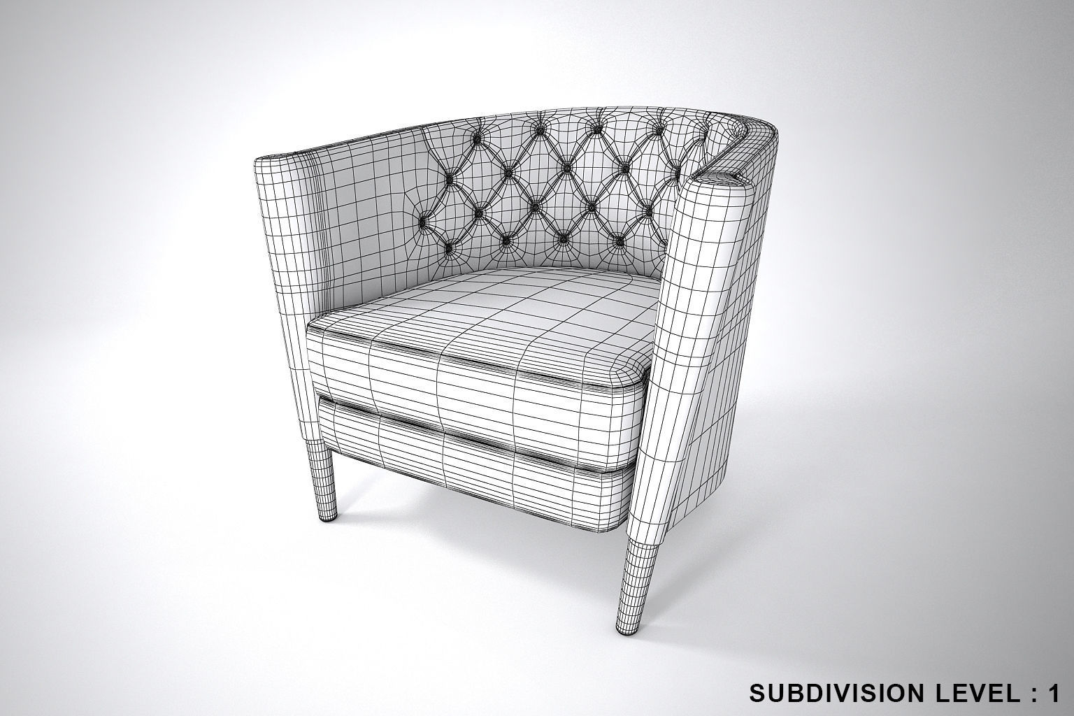 01 LEATHER CHAIR SINGLE 3D model_7