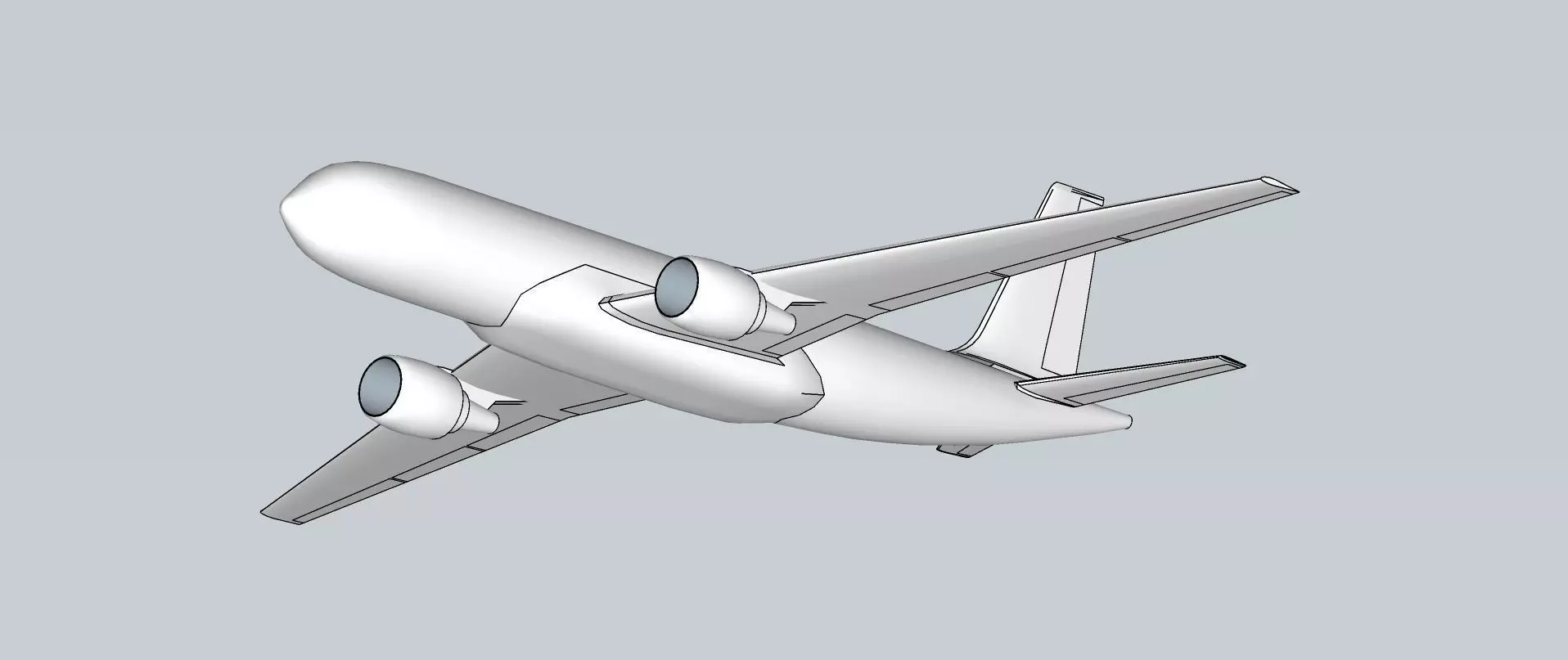 Simple 3D Aircraft Free low-poly 3D model
