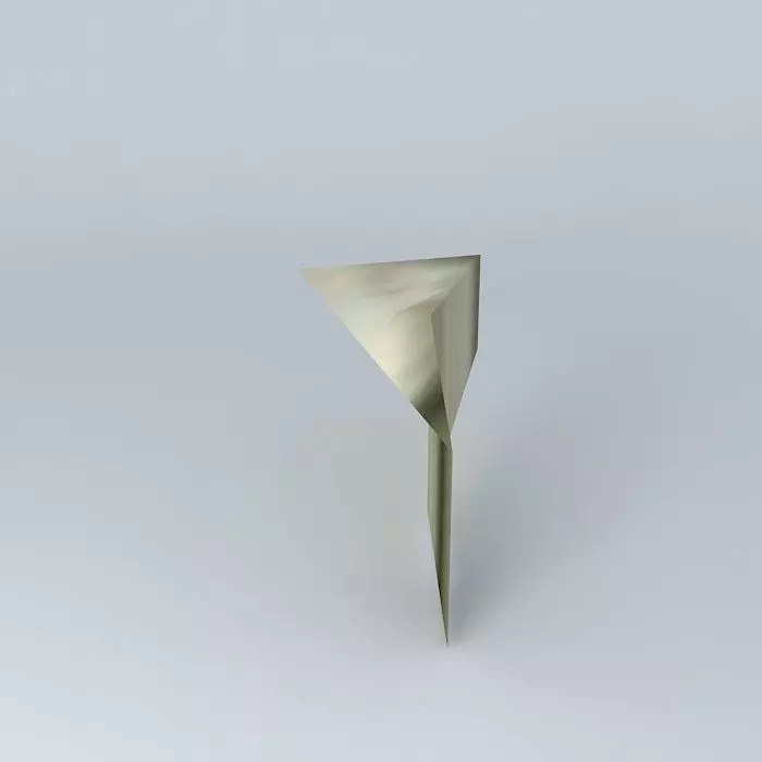 gold triangle Free 3D model