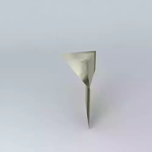 gold triangle Free 3D model