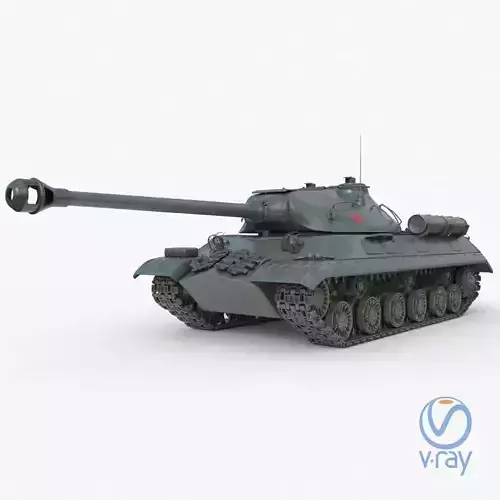 Tank IS 3M Vray 3D model