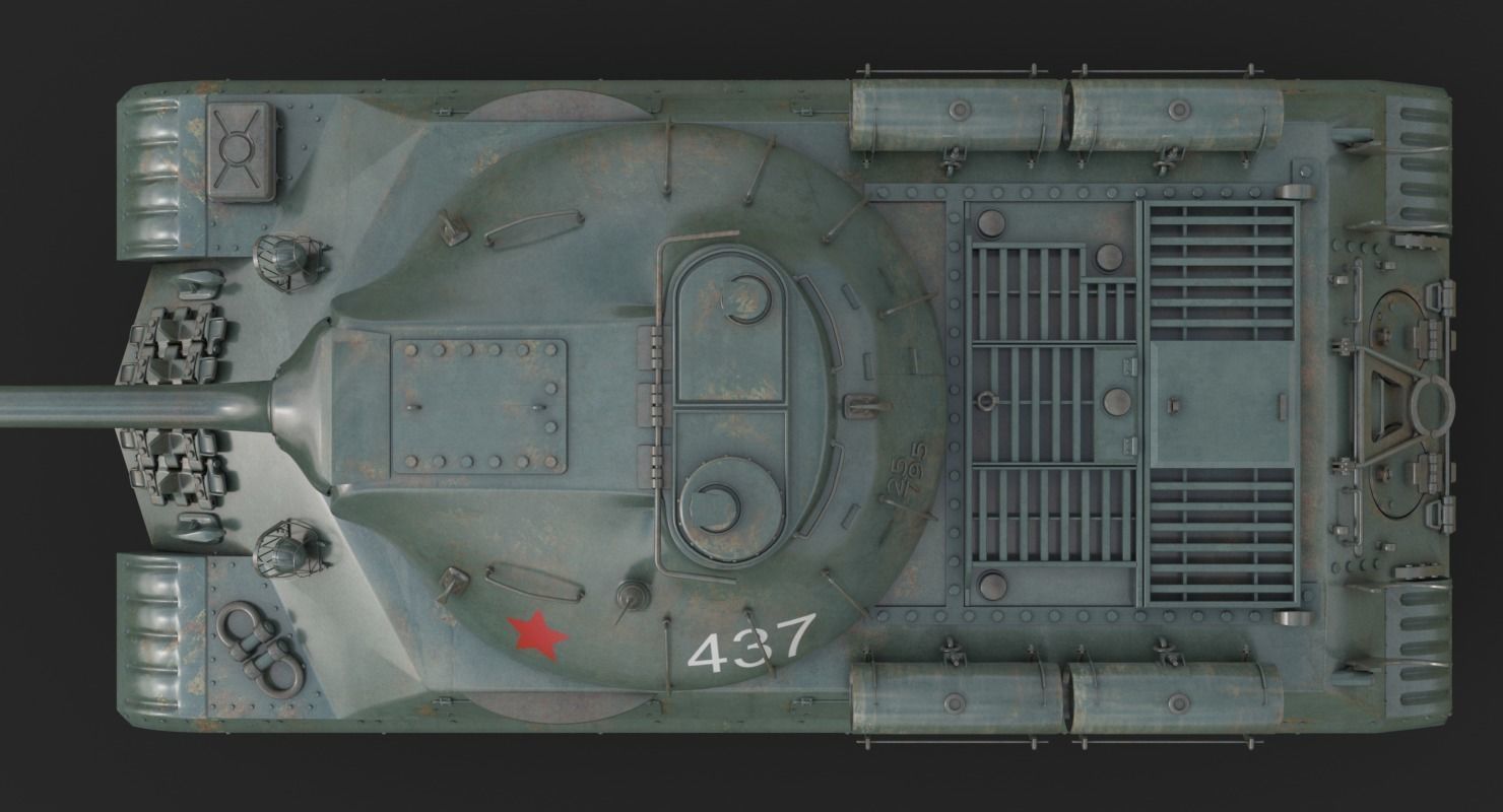 Tank IS 3M Vray 3D model_10
