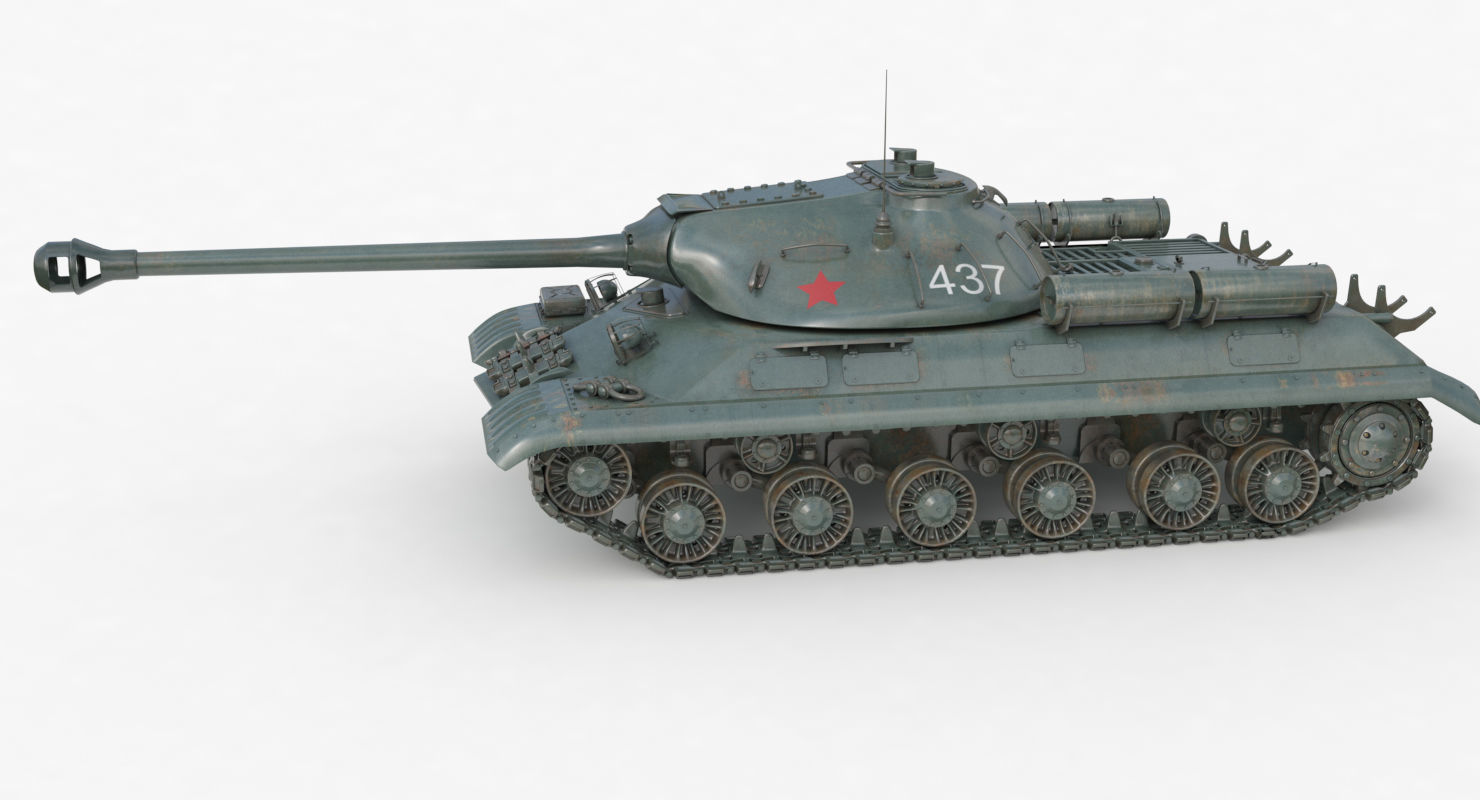 Tank IS 3M Vray 3D model_62