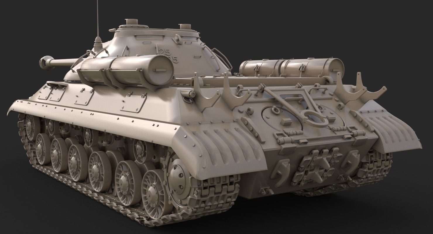Tank IS 3M Vray 3D model_19
