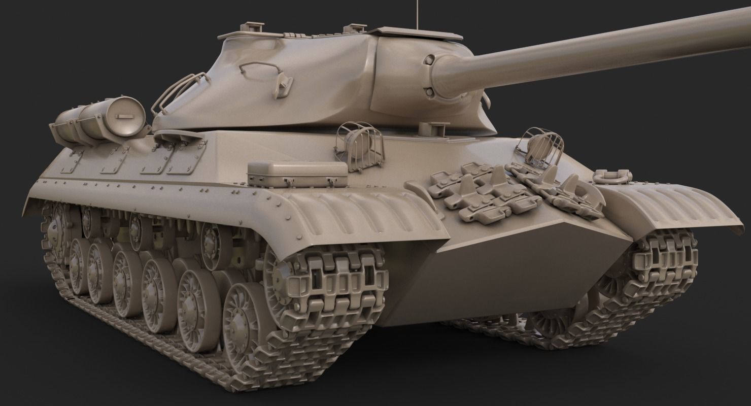 Tank IS 3M Vray 3D model_21