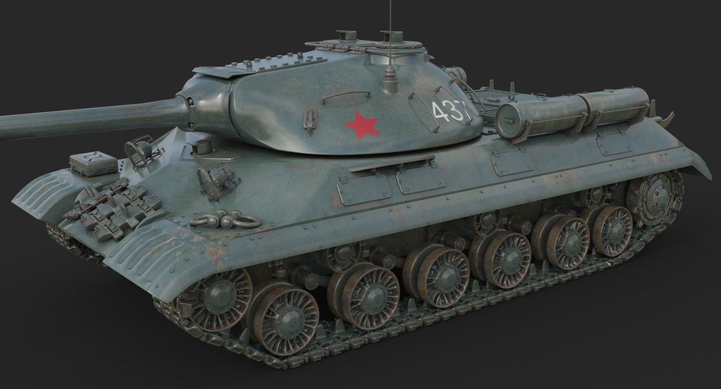 Tank IS 3M Vray 3D model_7