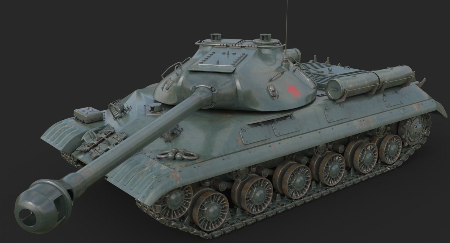 Tank IS 3M Vray 3D model_12