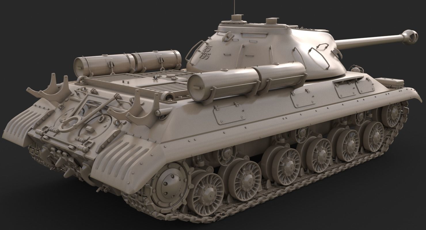 Tank IS 3M Vray 3D model_20