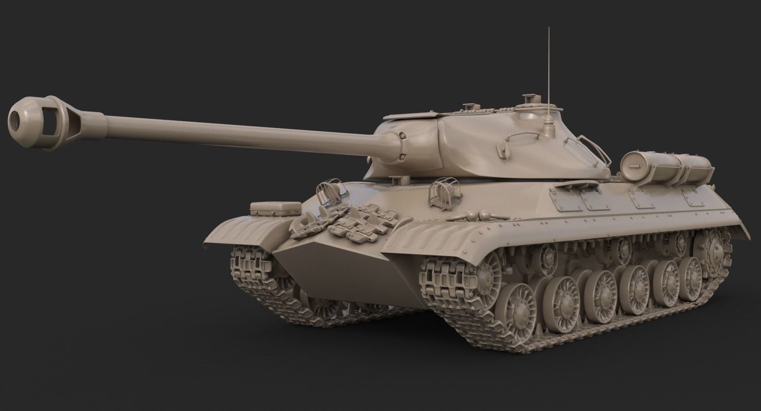 Tank IS 3M Vray 3D model_16